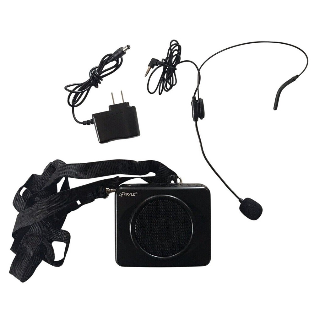 Pyle PWMA60UB Portable Waist-Band Speaker W/ Headset Microphone USB & Aux-In